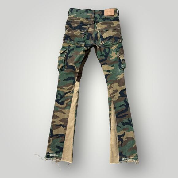 VALABASAS Commander 3.0 Stacked Flare Jean Camo sz 28 L34 - Picture 2 of 5